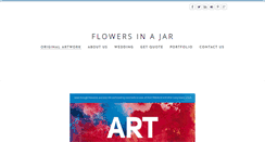 Desktop Screenshot of flowersinajar.com