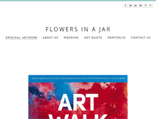 Tablet Screenshot of flowersinajar.com